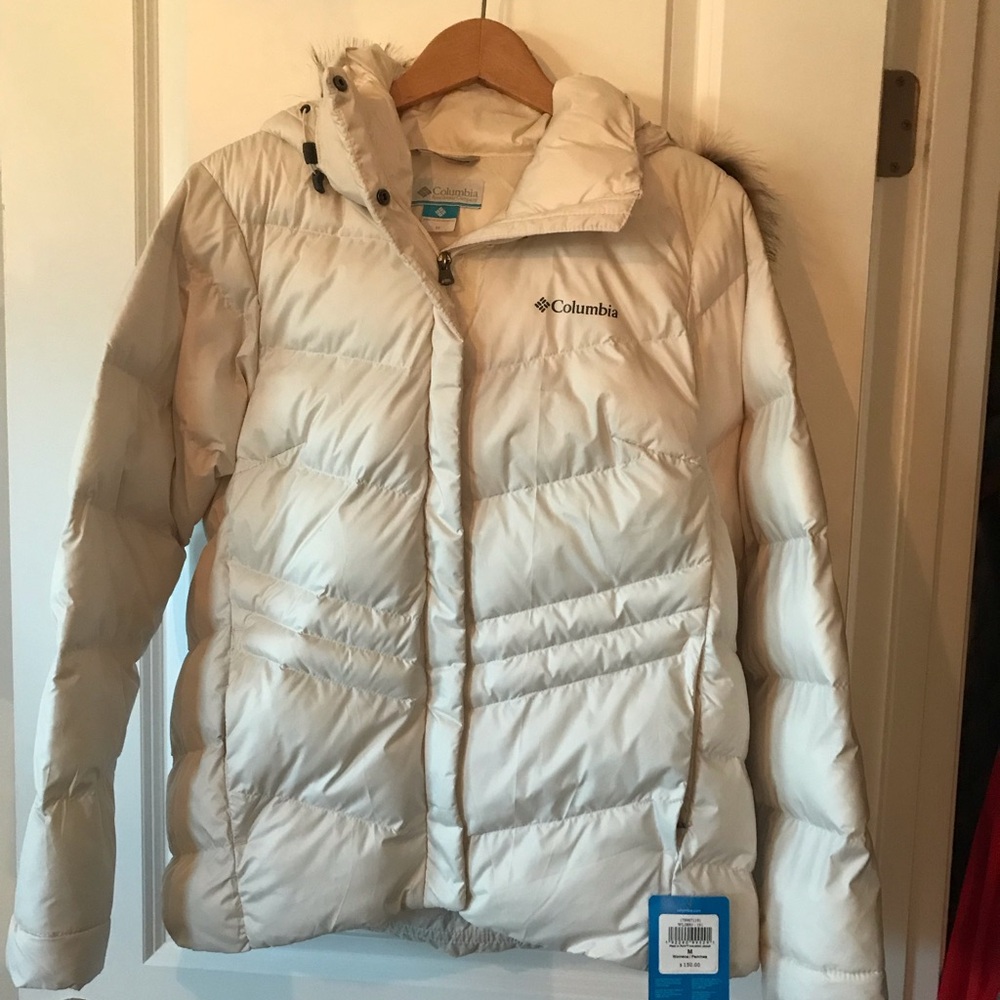 Columbia Peak to Park Women's Ivory Puffer Coat NWT size M